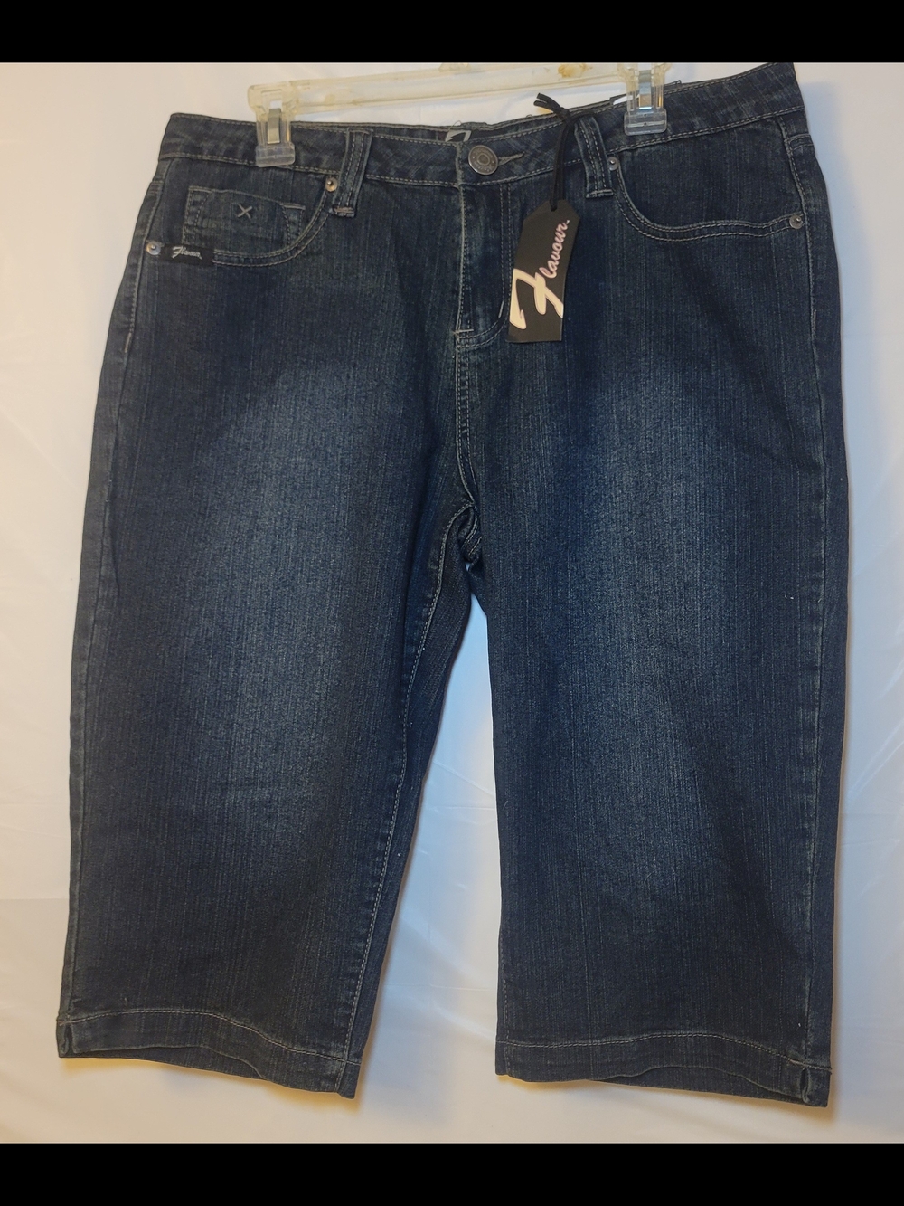 Fahrenheit Women’s Dark Blue Denim Jean Shorts